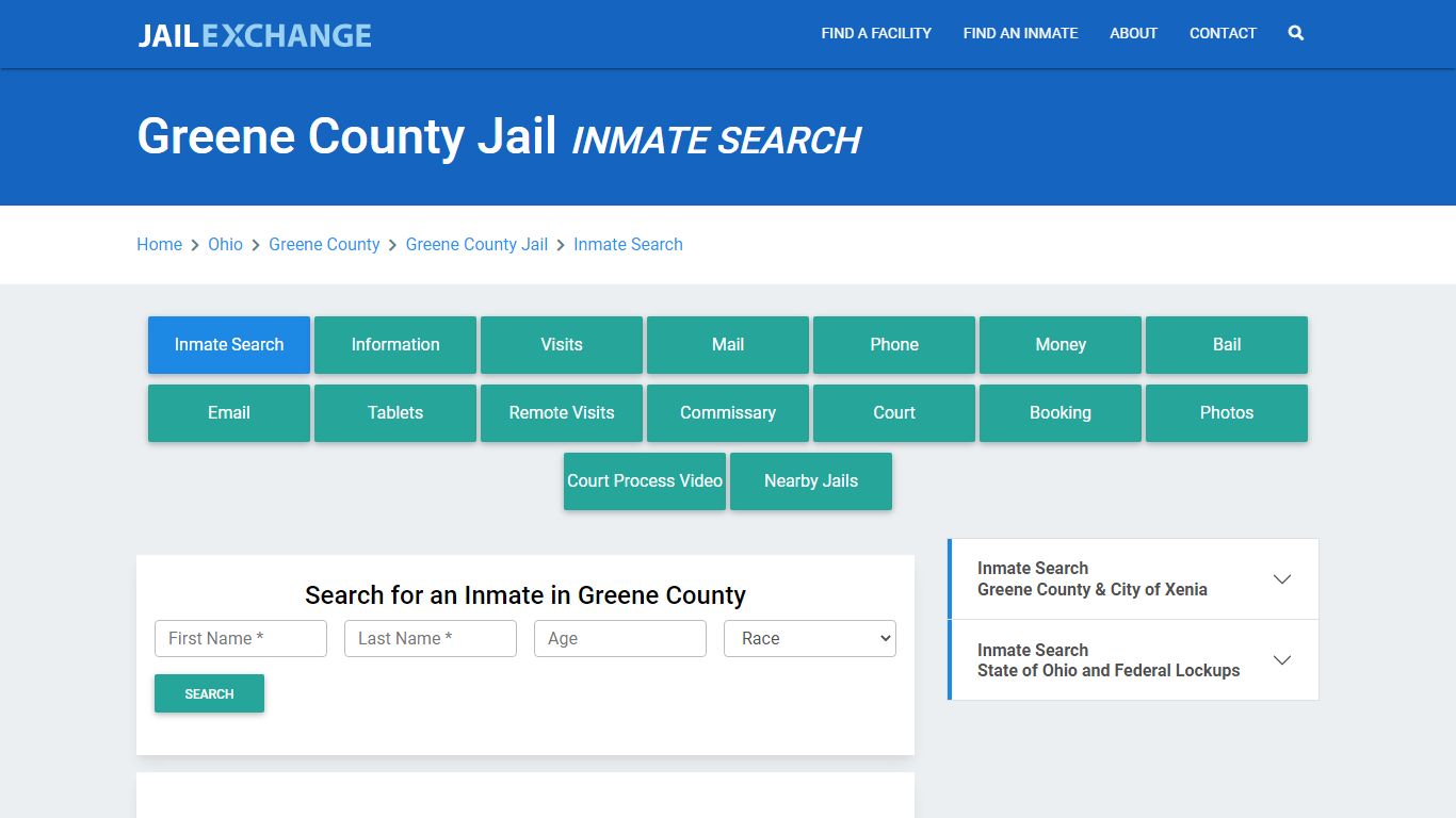 Greene County Jail, OH Inmate Search: Roster & Mugshots